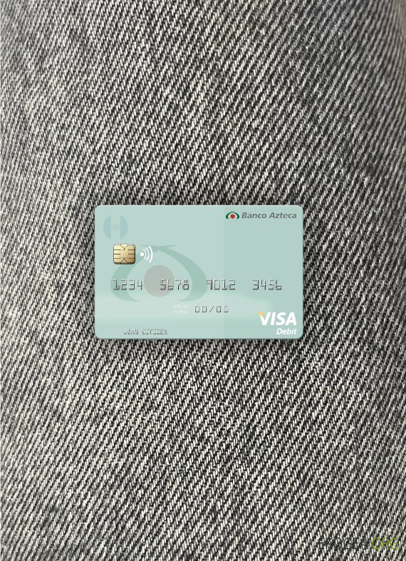 Salvador Banco Azteca carte de débit visa photolook , avant